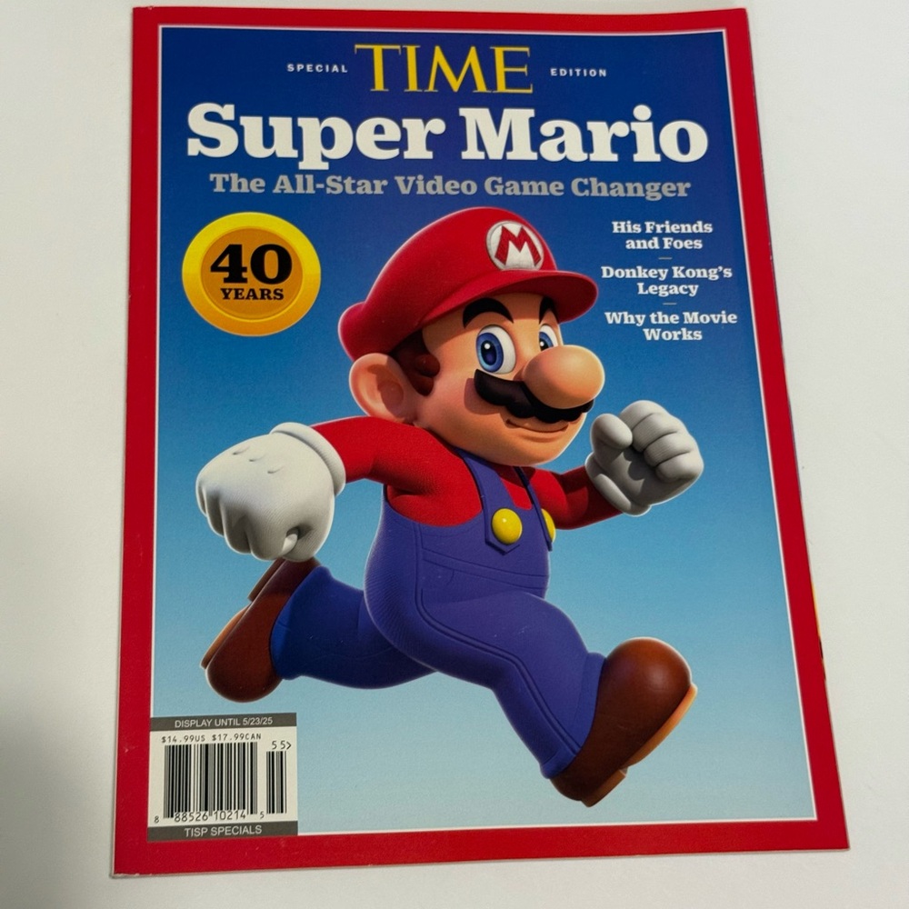 TIME MAGAZINE SUPER MARIO 40 years All-Star Video Game Changer Special Edition